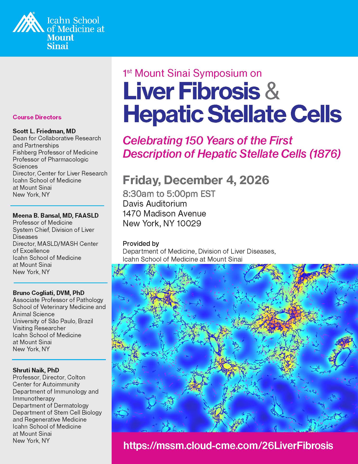 1st Mount Sinai Symposium on Liver Fibrosis & Hepatic Stellate Cells Banner
